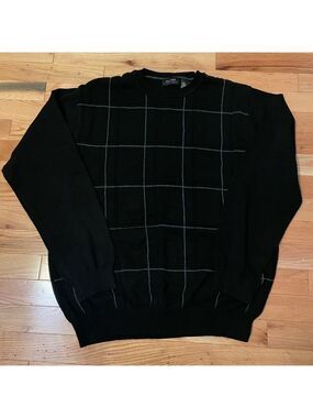 Axcess Vintage Sweater Large Square Print